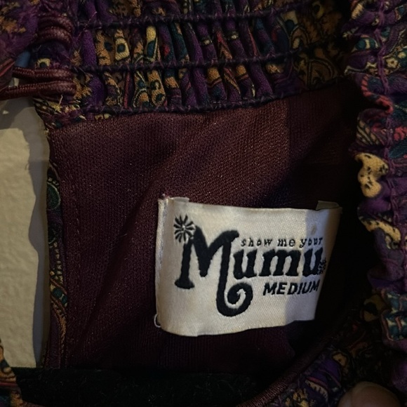 Show Me Your Mumu Junebug Purple Paisley Dress Size Small - Picture 6 of 8